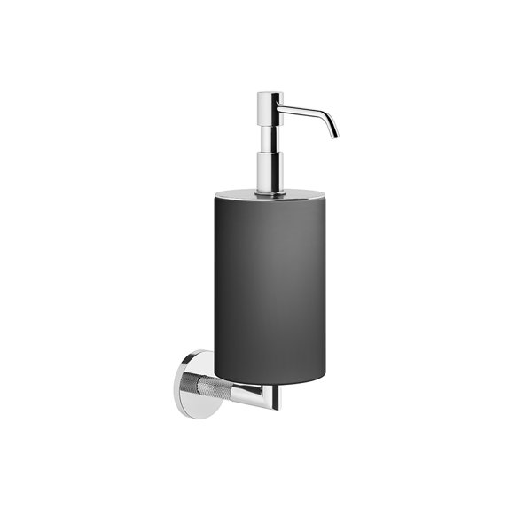 Gessi Anello soap dispenser for wall mounting container matt black, 63714