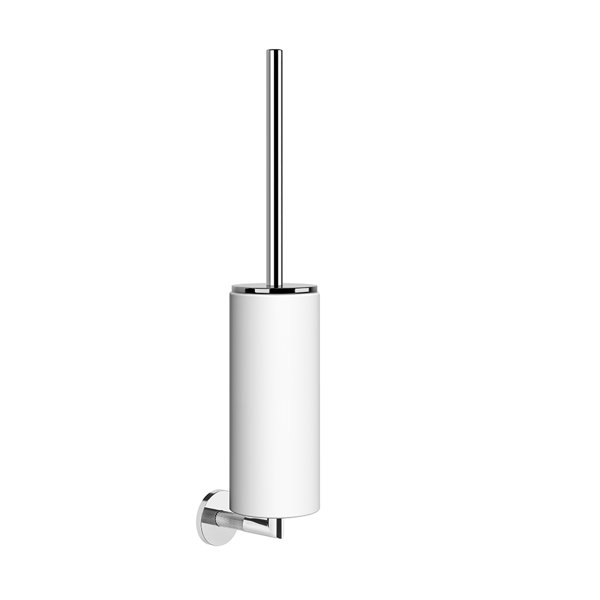 Gessi Anello toilet brush set for wall mounting container matt white, 63719