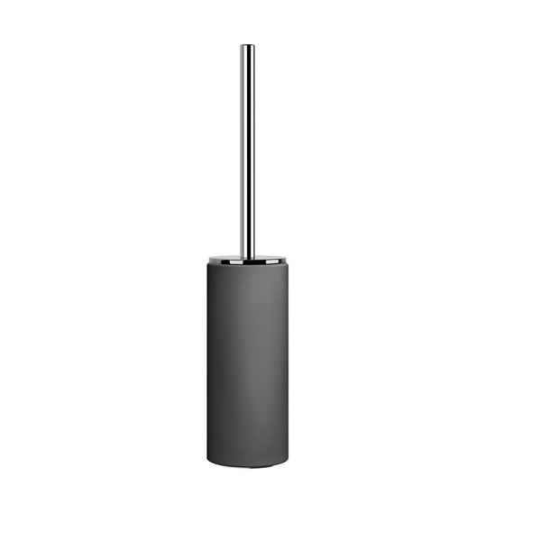 Gessi Anello toilet brush set for wall mounting container matt black, 63744