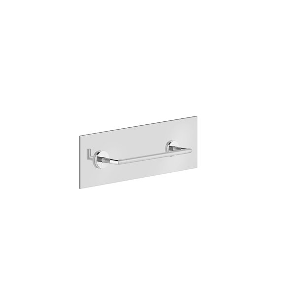 Gessi Anello towel rail 300mm for mounting on a glass wall , 63824