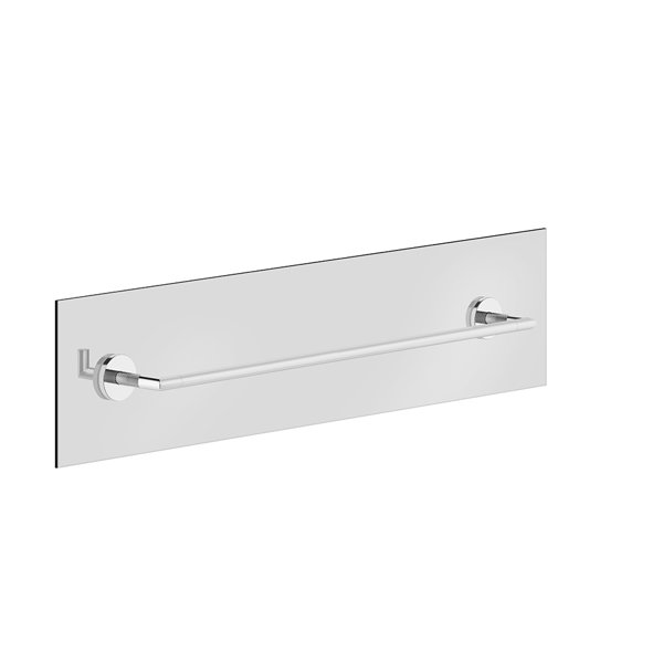 Gessi Anello towel rail 600mm for mounting on a glass wall , 63828