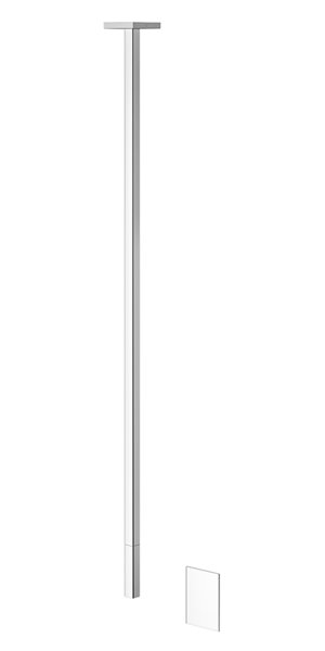 Gessi Rettangolo, touch-free, electronically controlled washbasin ceiling spout, length 1600mm, inte...