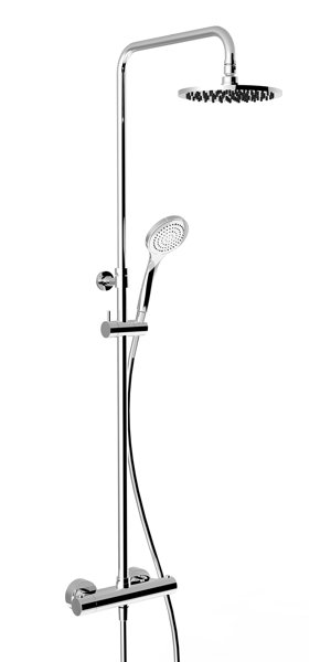 Gessi surface-mounted thermostatic shower fitting with concealed 1/2 connections, for anti-limestone...