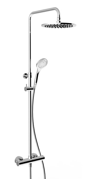 Gessi surface-mounted thermostatic shower fitting with concealed 1/2 connections, for anti-limestone...