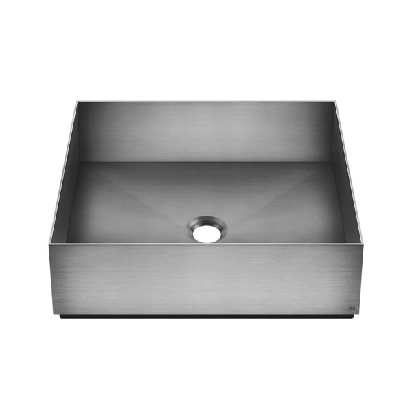 Gessi 316, countertop sink stainless steel 400x400mm, 54605