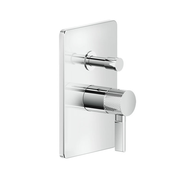 Gessi Inciso shower finished installation set, single lever mixer with automatic changeover for UPK 44673, 58079