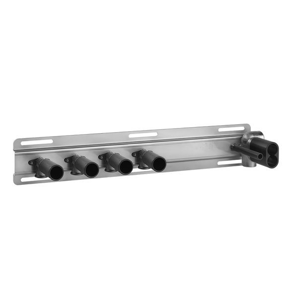 Gessi flush-mounted rail for thermostat with button operation, 4 separate outlets, 63025031