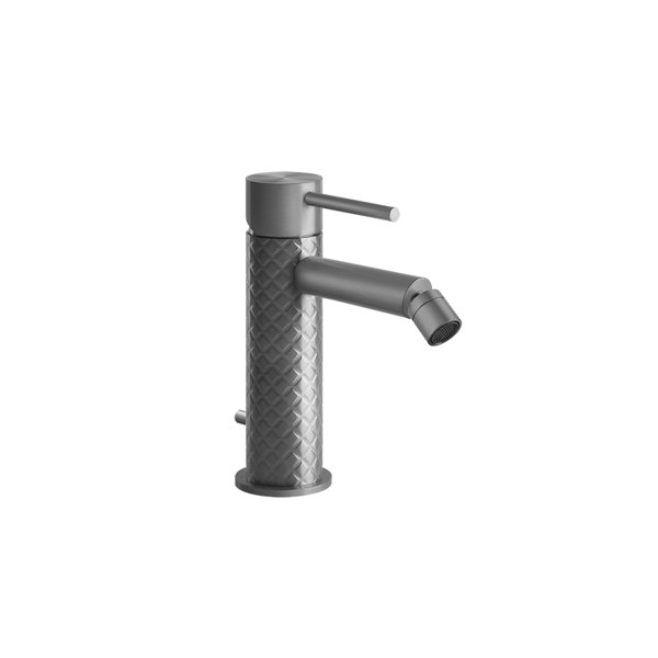 Gessi 316 Intreccio single-lever bidet mixer, aerator with ball joint, with 1 1/4 waste, 119 mm proj...