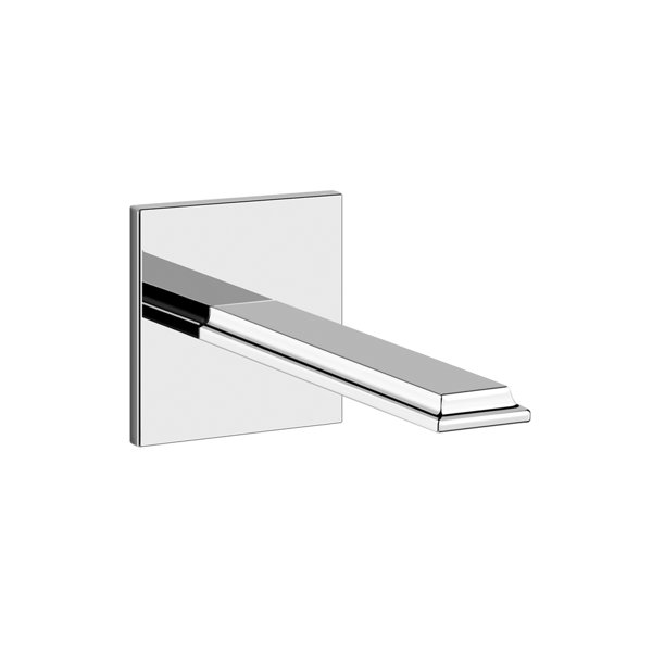 Gessi Eleganza washbasin wall spout, 1/2 connection piece, projection 211 mm, without drain, 46100