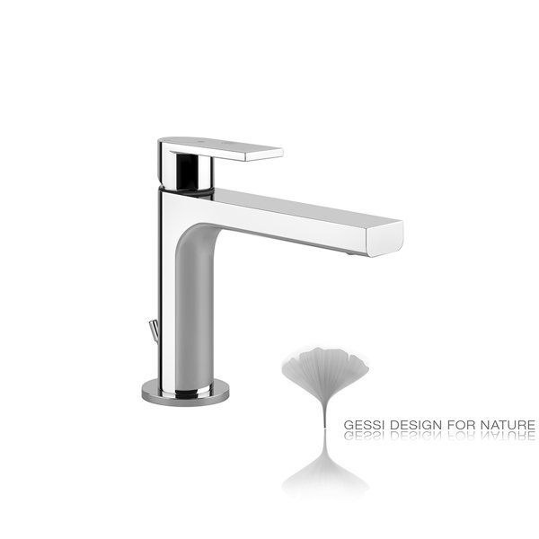 Gessi Emporio Via Manzoni ßKO single-lever basin mixer, with 1 1/4 waste, 128 mm projection, 38602