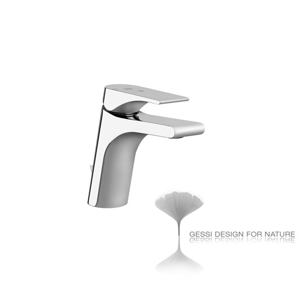 Gessi Emporio Via Solferino ßKO single-lever basin mixer, with 1 1/4 waste, 128 mm projection, 49005031