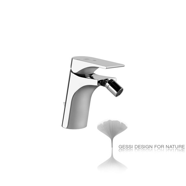 Gessi Emporio Via Solferino single lever bidet mixer with waste 1 1/4, projection 118 mm, 49008031