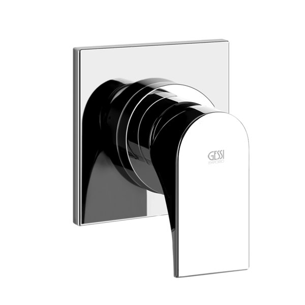 Gessi Emporio Via Solferino finish installation set for single lever mixer, 1 way, top outlet, for concealed body, 49106031