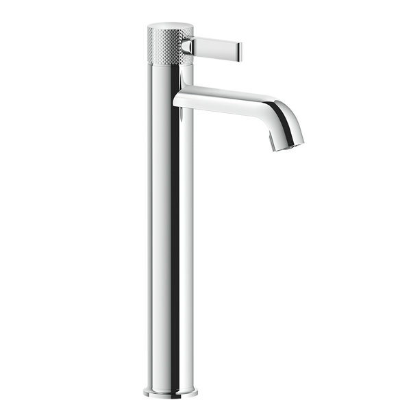 Gessi Inciso single-lever basin mixer, higher version 239 mm, without pop-up waste, 135 mm projectio...