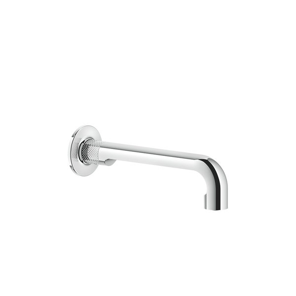 Gessi Inciso wall-mounted basin spout with a 1/2 connection piece, for separate single-lever mixer/sensor, projection 210 mm, 58100