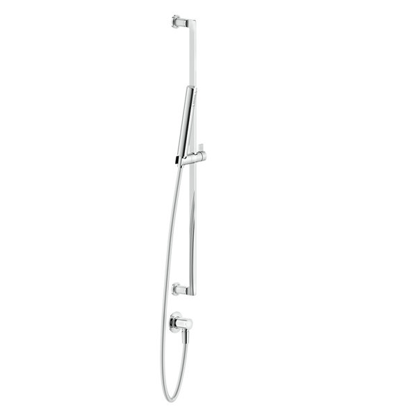 Gessi Inciso shower bar set 800 mm, with wall connection elbow 1/2, anti-limestone shower and hose 1...