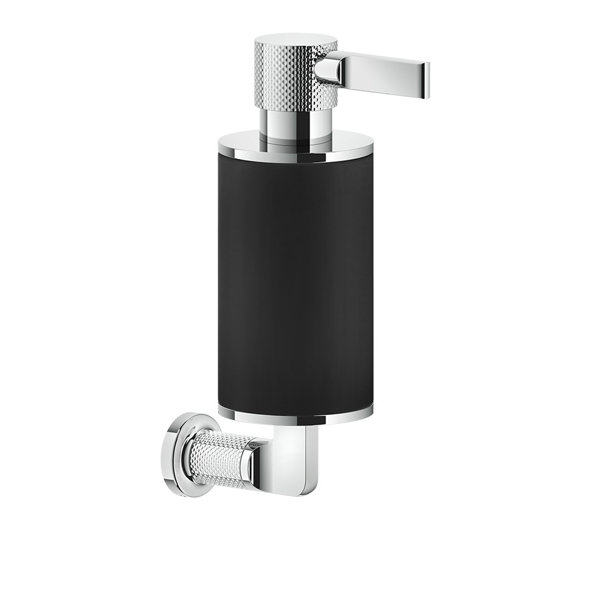 Gessi Inciso soap dispenser for wall mounting, container matt black, 58514