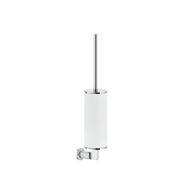 Gessi Inciso toilet brush set for wall mounting, container matt white, 58519