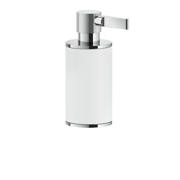 Gessi Inciso pedestal soap dispenser, container white matt, 58537