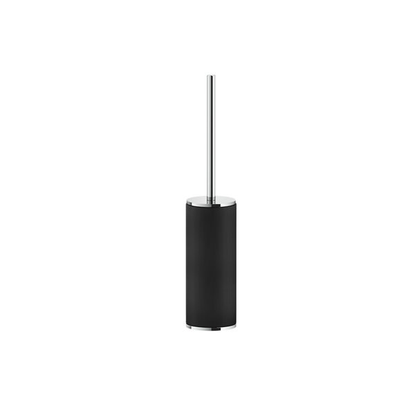 Gessi Inciso pedestal toilet brush set, black matt container, 58544