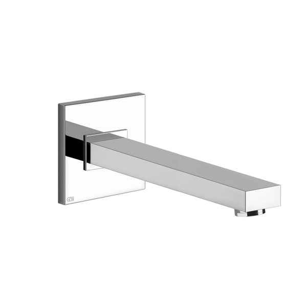 Gessi wall-mounted bath spout for separate single lever mixer, with personalised length, 20121