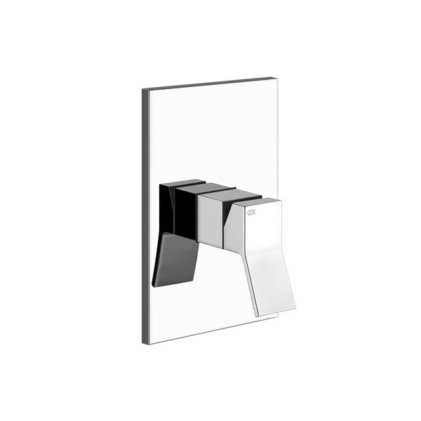 Gessi Rettangolo K, ready-mounted single lever mixer without diverter for bath/shower, one outlet, 5...