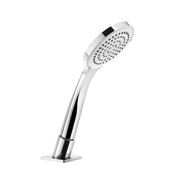 Gessi Rilievo, shower hose feed-through with pull-out anti-limestone hand shower and metal shower hose without return spring, 59127