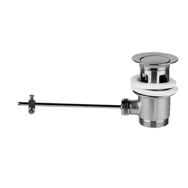 Gessi bidet drain valve 1 1/4 x max.180 mm, with plug for basins with overflow, 1066