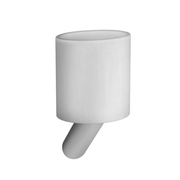 Gessi Ovals, wall glass holder, cup white, 25609