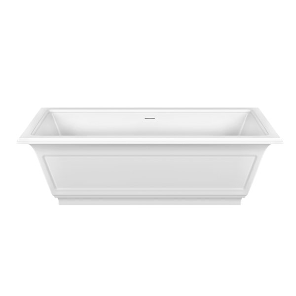 Gessi bathtub Eleganza, Cristalplant (matt white), 1800x850mm, 46715521