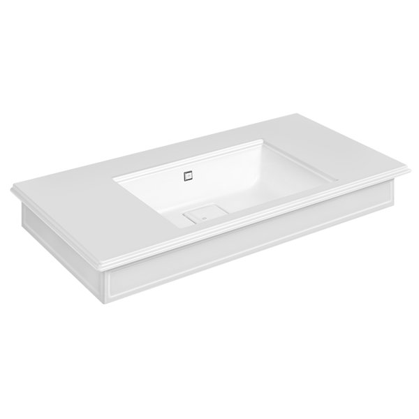 Gessi Eleganza washbasin, 1100 x 522mm, Cristalplant (matt white), 46815521