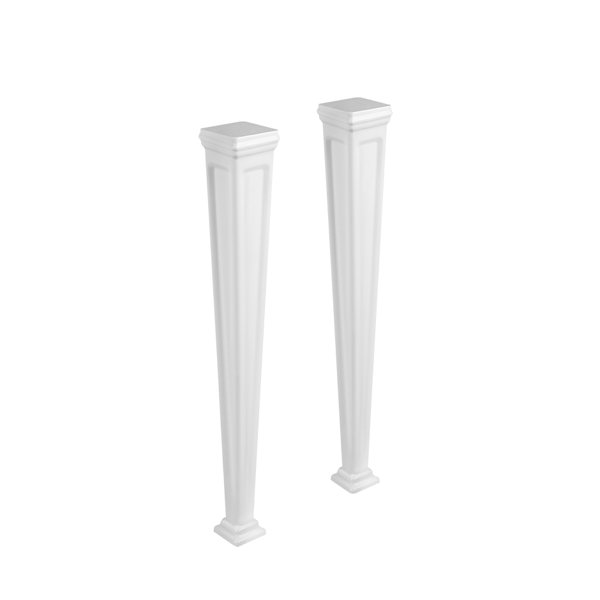 Gessi Eleganza legs, Cristalplant (matte white), 46817521