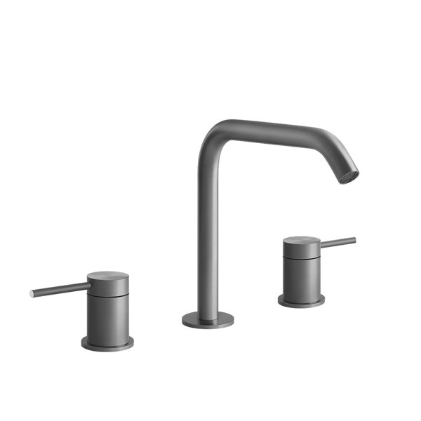 Gessi 316 Flessa 3-hole basin mixer, with spout H=162 mm x projection 156 mm, without pop-up waste, ...