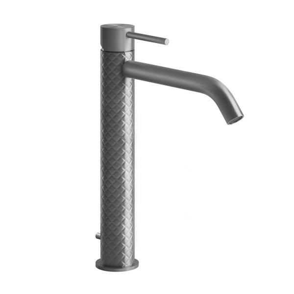 Gessi 316 Intreccio single-lever basin mixer, higher version, with 1 1/4 waste, projection 156 mm, 54103