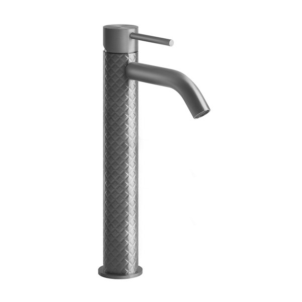 Gessi 316 Intreccio single-lever basin mixer, higher version 228 mm, without pop-up waste, projection 122 mm, 54109