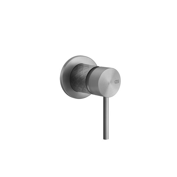 Gessi 316 Intreccio finish-mounting set for concealed single-lever mixer for washbasin, top outlet, ...