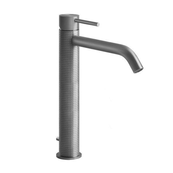 Gessi 316 Cesello single-lever basin mixer, higher version, with 1 1/4 waste, projection 156mm, 54403