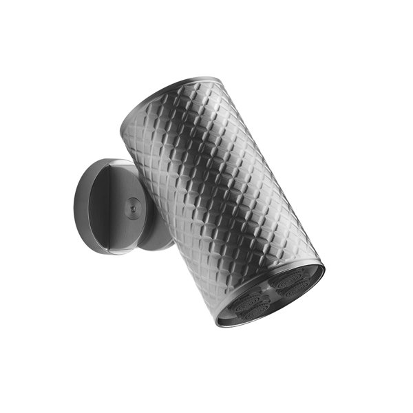 Gessi Spotwater 316 shower head, with joint, approx. 20 l/min at 3 bar, function: soft rain shower, Intreccio version, 57211