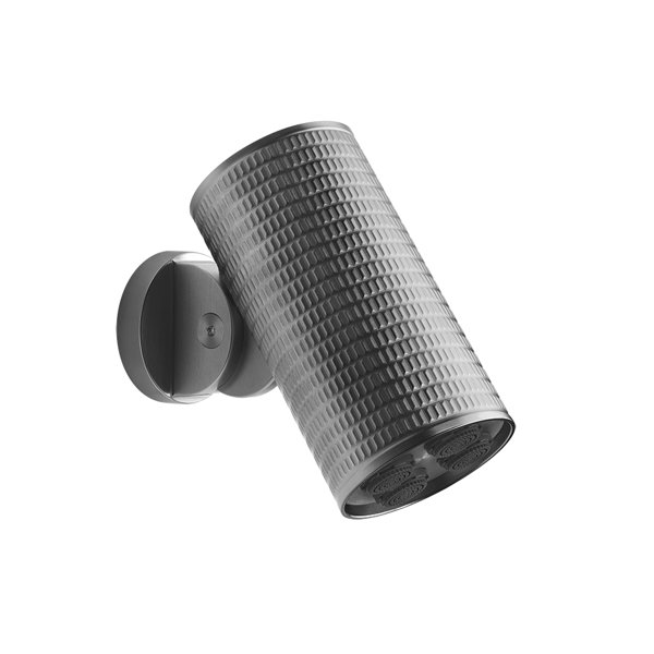 Gessi Spotwater 316 shower head, with joint, Approx. 20 l/min at 3 bar, Function: Soft rain shower, Meccanica design, 57221