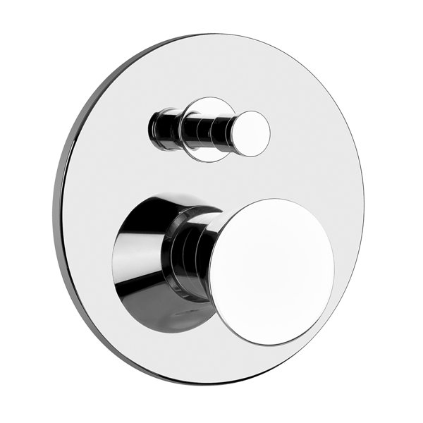 Gessi Cono ready-mounted set for single-lever mixer, automatic diverter, suitable for bath or shower, for concealed body, 45079