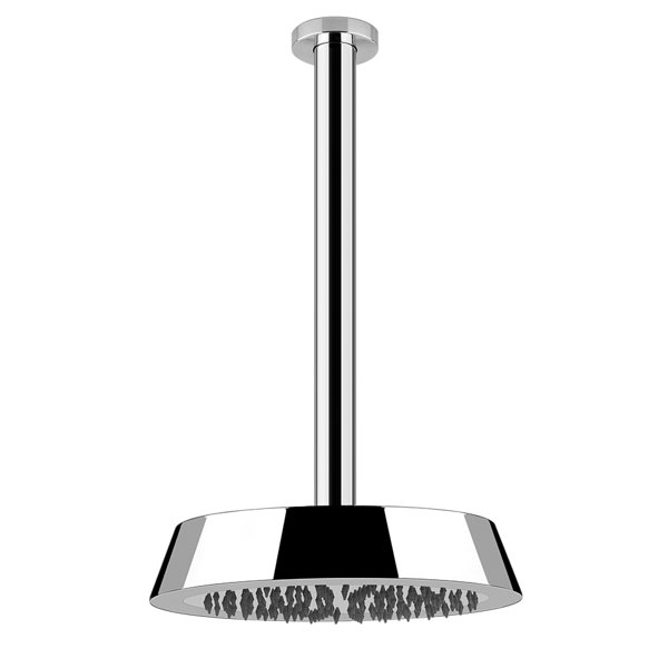 Gessi Cono anti-limestone overhead shower D240 mm, 1/2 connection, with personalized length, 45150