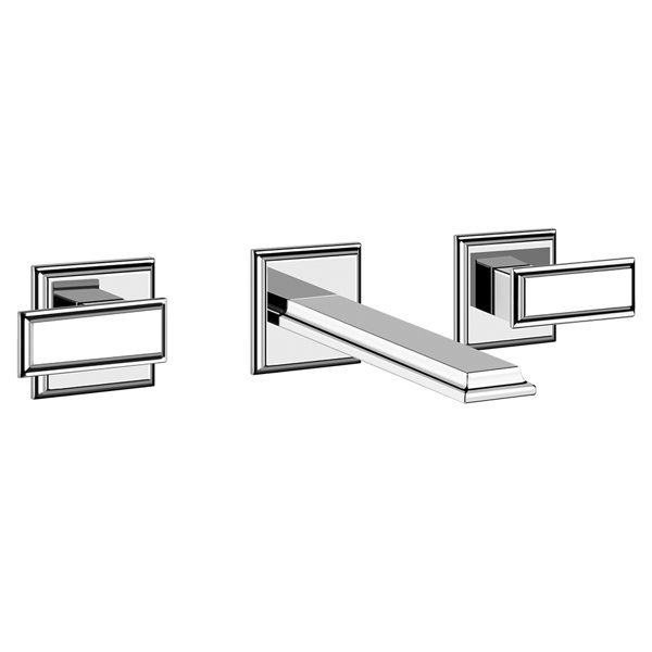 Gessi Eleganza, ready-mounted set, for 2-handle fitting with spout 210 mm, without drain set, 46090