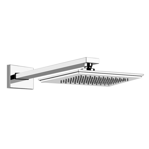 Gessi Eleganza, overhead shower 1/2-wall connection with ball joint, wall arm 330 mm, 46148