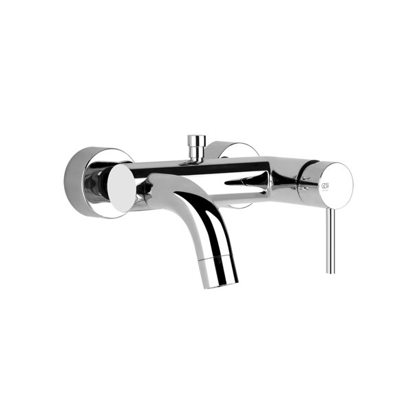 Gessi Emporio Via Tortona bath mixer for exposed installation, automatic bath/shower diverter, 18613031