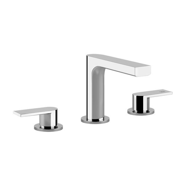 Gessi Emporio Via Manzoni washbasin group with 3-hole, drain 1 1/4, connection hoses 3/8, 38612