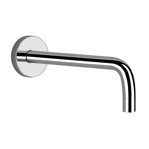 Gessi Emporio Via Tortona wall-mounted washbasin spout with 1/2 connection for separate single-lever mixer, projection 231 mm, 38783031