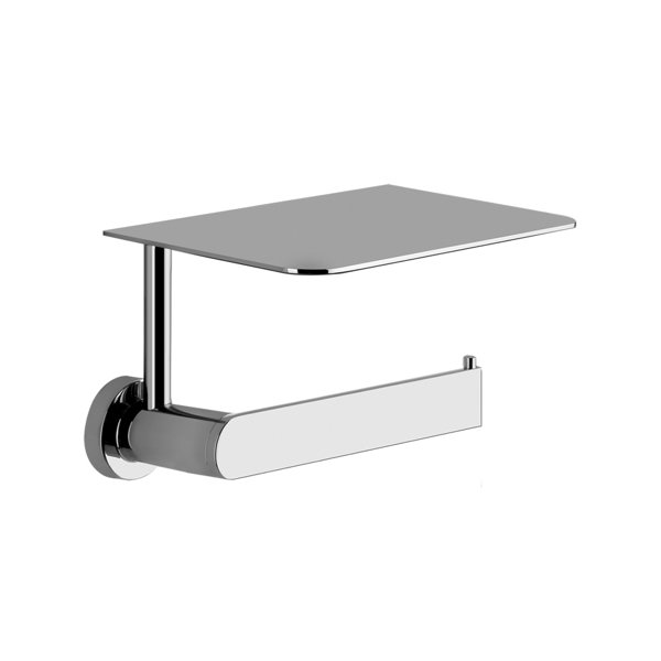 Gessi Emporio toilet roll holder with lid, wall mounted, 38855