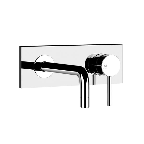 Gessi Emporio Via Tortona ready-mounted single lever basin mixer, fixed spout (always left), without...