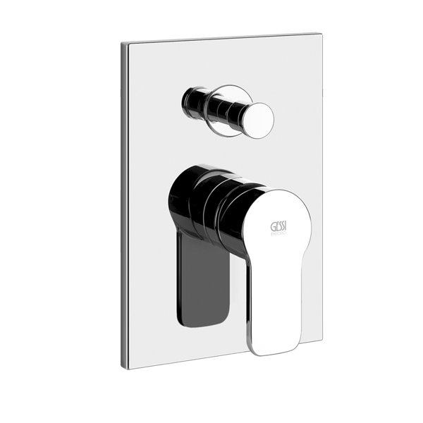 Gessi Emporio Corso Venezia, ready-to-install set for single-lever mixer, automatic diverter, suitable for bath or shower, 47179031