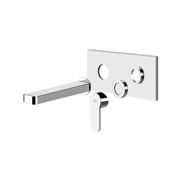 Gessi Emporio Corso Venezia, ready-to-install set for concealed washbasin mixer with spout, without ...